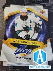 2020-21 Upper Deck MVP Western Stars Brent Burns WS-4